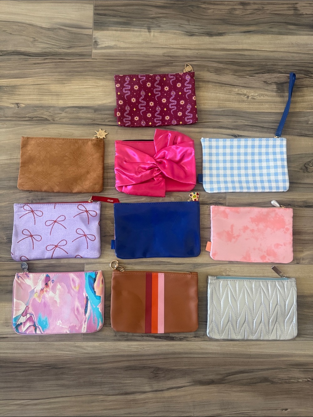 NEW Set of 10 Ipsy Makeup / Cosmetic Bags